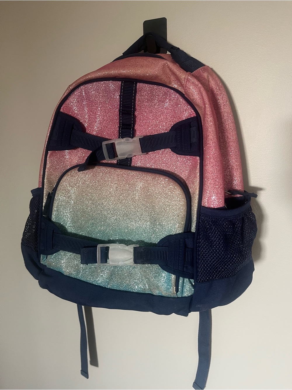 Pottery Barn Mackenzie glitter backpack large